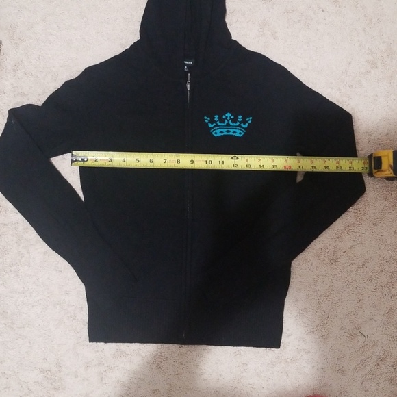 Express Hoodie Sweater Size Small Black - Picture 4 of 6